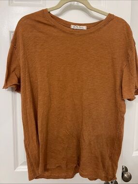 We The Free women’s  Short Sleeve Crewneck Tee - Rust Brown
